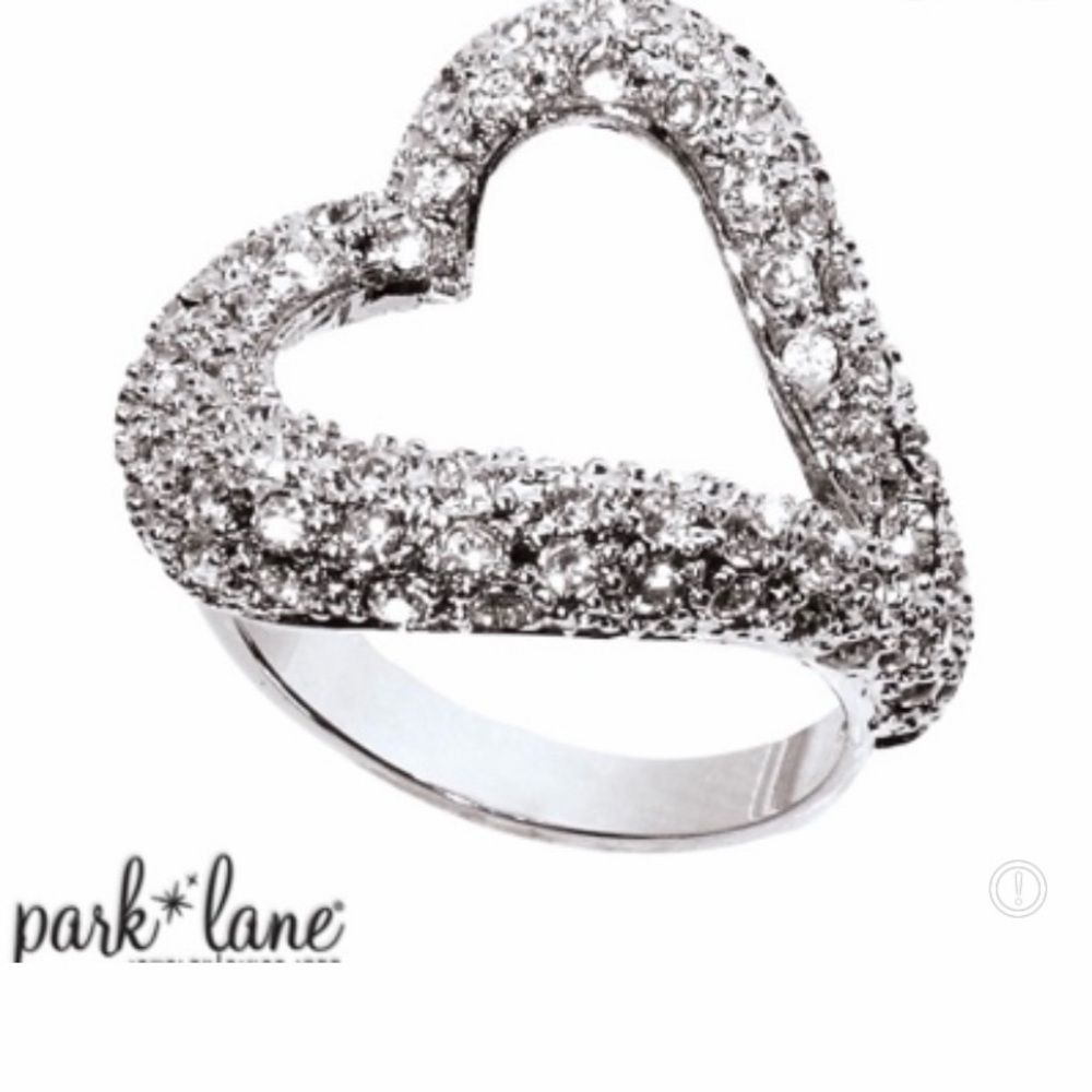 Park Lane Dazzling Silver Heart Ring